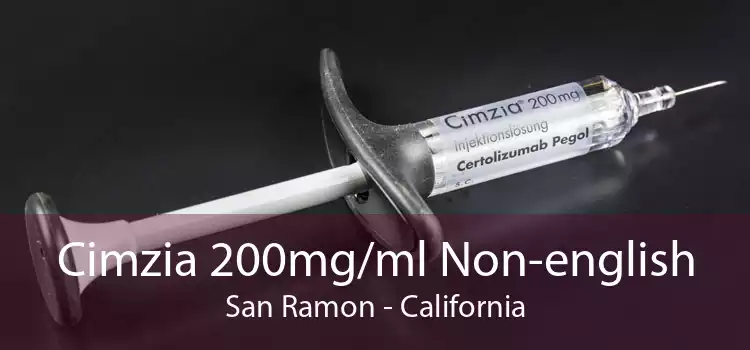 Cimzia 200mg/ml Non-english San Ramon - California